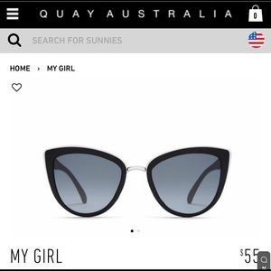 Never opened Quay Australia My Girl sunglasses